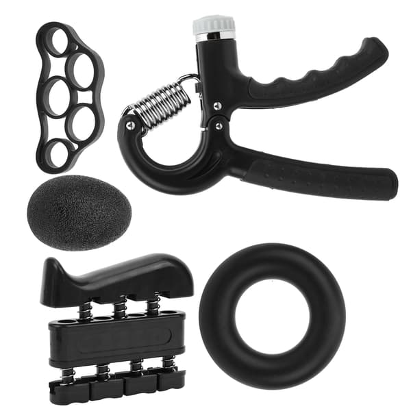 5 st/set Handgreppsförstärkningsset Fingerövningsbår Träningsringbollutrustning
