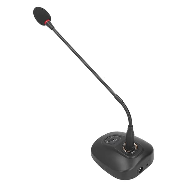 Desktop Gooseneck Mikrofon Kablet Kardioid Mikrofon til Broadcasting Konference US Stik 100‑240V