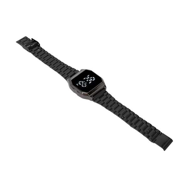 Tetragonum Digital LED Sports Ur til Studerende - Sort, med Foldbar Spænde, Alarm, Timer og Natlysfunktioner til Daglig Brug