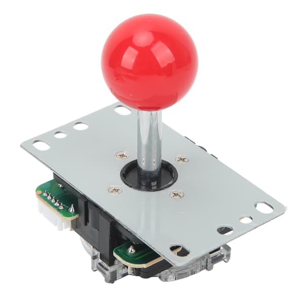 DIY USB Controller Computer Rocker Game Stick Joysticks med kontrolchip til Arcade Game Rød