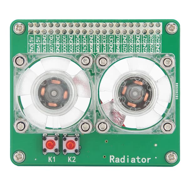 Raspberry Pi Dobbelt Køleblæser Modul Udvidelseskort Computertilbehør