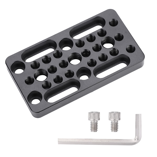 Tripod Adapterplade med 1/4\" & 3/8\" Gevindhuller for Forbedret Stabilitet og Alsidighed