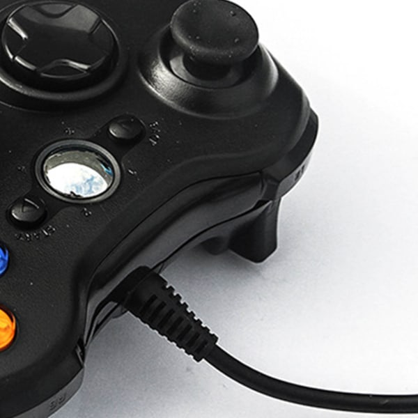 Wired Gamepad for Xbox 360 Universal Vibration Wired Joystick Gaming Controller for Android for PC Black
