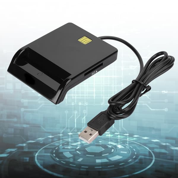 Smartkortleser Svart Kompatibel med Windows Linux Mac OS