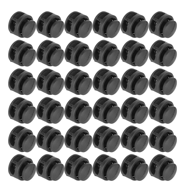 300 Dobbelt Huls Fjedrende Snorelåse - Oval & Rund Nylon Tøjtilbehør