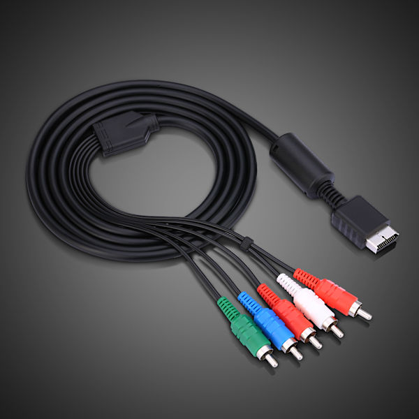 AV Multi Out til Komponent Video/Audio Kabelledning til Sony Playstation PS2 PS3