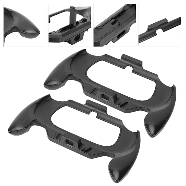 2 stk. Gamepad Styrehåndtak Håndgrep Brakett Støtte Tilbehør for Sony PSV2000 for PSVITAblack