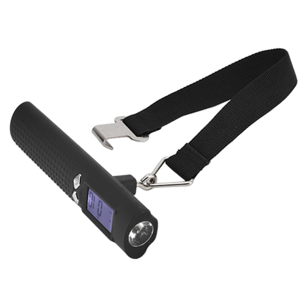 3-in-1 Digitaalinen Matkalaukkuvaa'a (50kg/110lbs) Taskulampulla ja Power Bank -toiminolla - LCD-näyttö Matkatavaroiden Painon Mittaamiseen