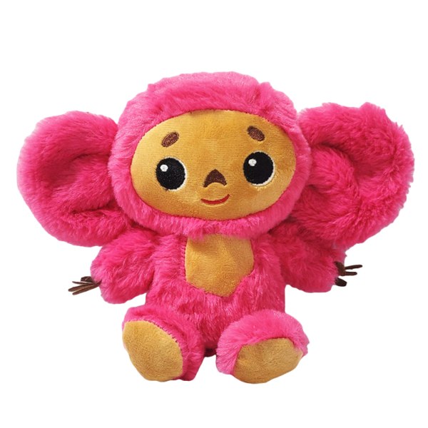 Nyt produkt Cheburashka Monkey Plys storøret abe plys legetøjsdukke (rosarød 20CM)