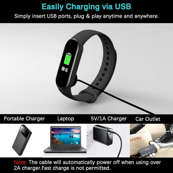 Magnetisk USB-lader for Xiaomi Mi Band 5