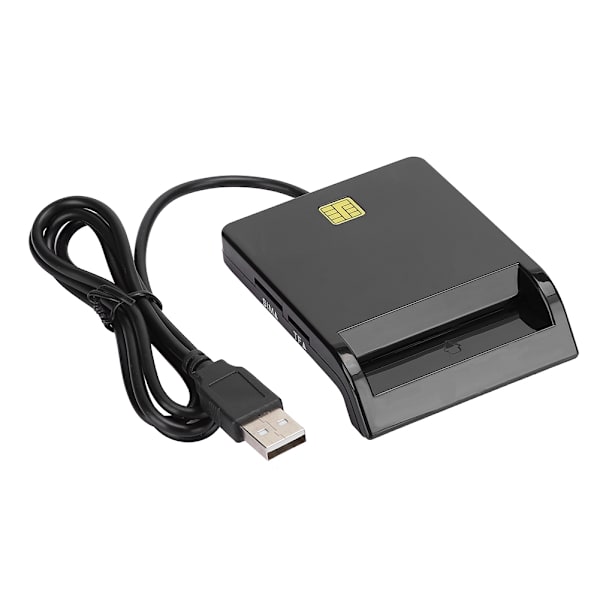 Smart Card Reader Sort Kompatibel med Windows Linux Mac OS