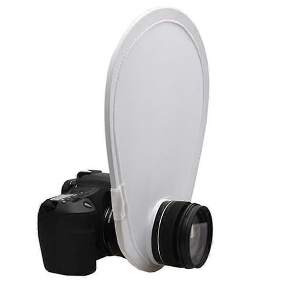 Universell vikbar fotoblixtlinsdiffusorreflektor för DSLR SLR-kamera