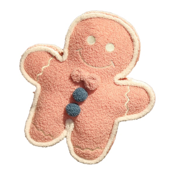 Gingerbreadmand Funny Pude Soft Børns Plyslegetøj Dukke Klud Dukke Gave 42cm Gingerbreadmand-Pink