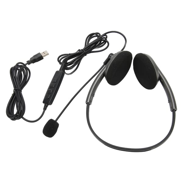 Multifunktionelt støjreducerende callcenter-headset HD høreværn USB Space Gray