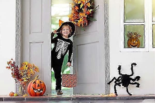Halloween Knask-eller-knep-pose - Flaggermusdesign Godteribøtte for Britiske Barn