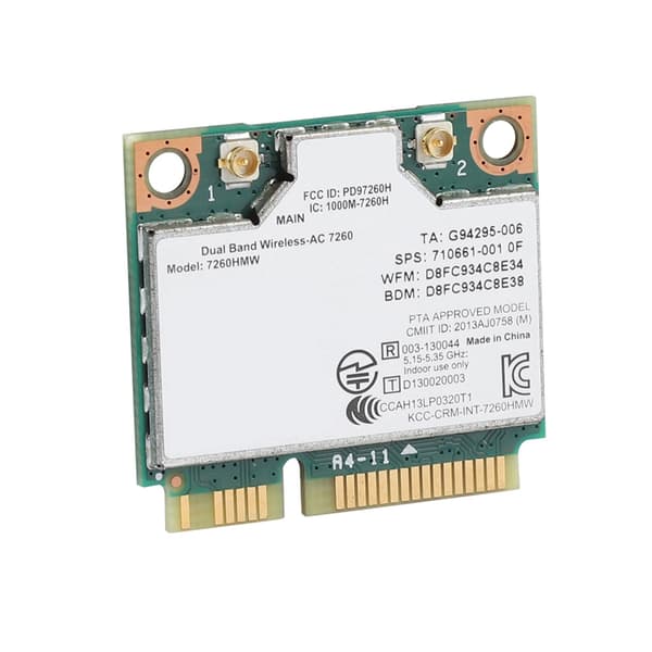 Intel 7260AC Trådløst Netværkskort 867Mbps Bluetooth 4.0 Universal