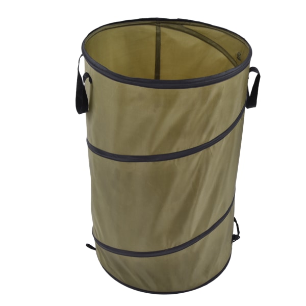 113L Sammenklappelig Skraldespand 30 Gallon Genbrugs Stor Blad Affaldspose med Håndtag til Have Hjem Camping