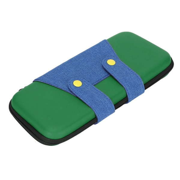 Spillveske for Switch, Hard Shell, Slitesterk, Dobbel Glidelås, Bærbar EVA Spill Oppbevaringsveske, Grønnblå for Switch