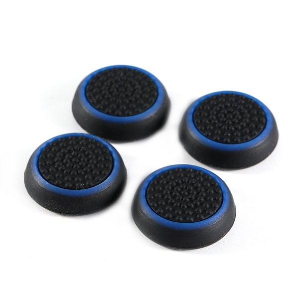 4 kpl silikoniohjaimen peukalotikulla cover CAP :lle PS4 XBOX Blue