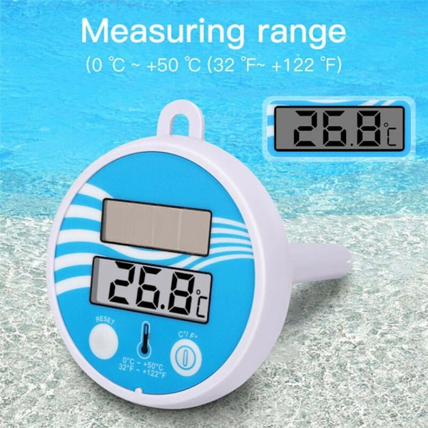 1 st solcellspooltermometer vit 1