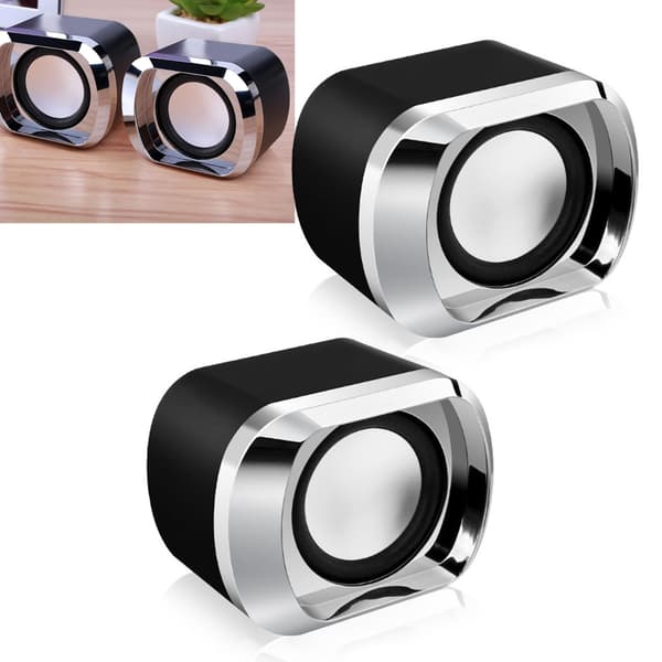 Mini Desktop Højttaler Stereo Lyd Stærk Bas USB Højttaler til Computer Laptop