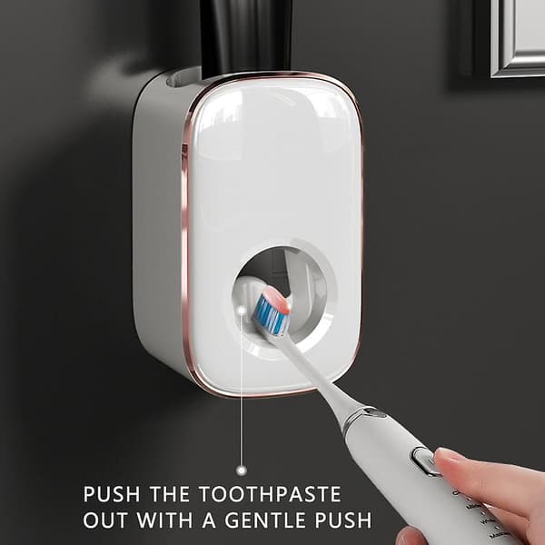 Tandkrämsdispenser Väggmonterade Badrumstillbehör White