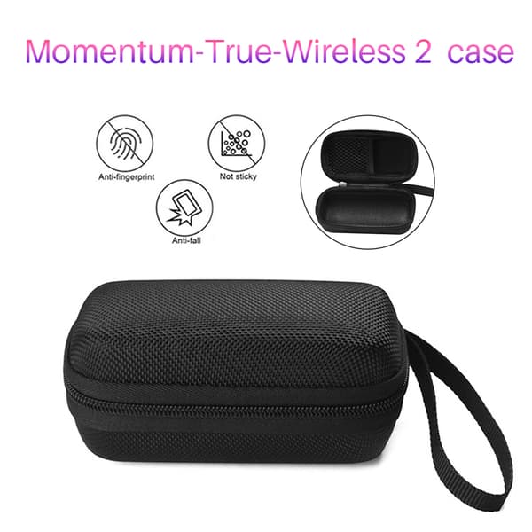 Momentum True Wireless 2 Bluetooth Ørepropper Hardt Bæreveske