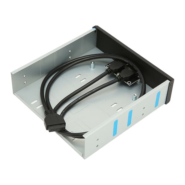 USB 3.0 Hub 5.25in Frontpanel med 2 porte 19pin 5Gbps til PC Computer Case