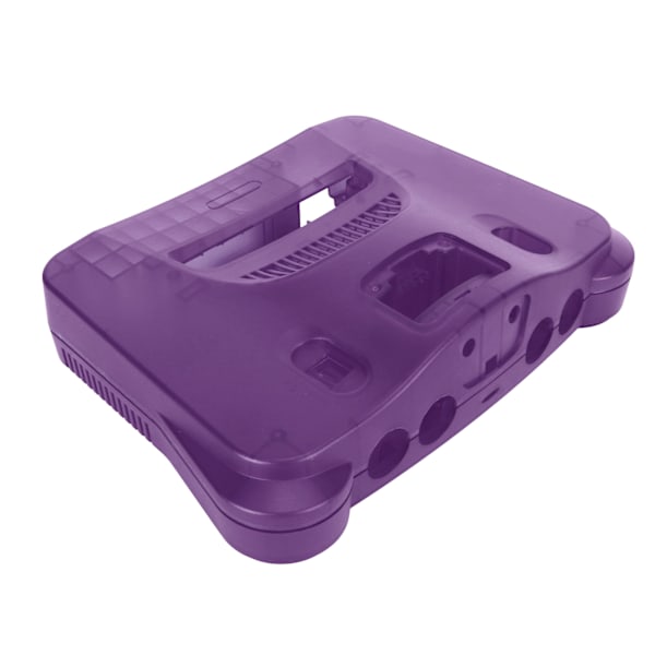 Etui for spillkonsoll, Retro ABS, Robust, Profesjonelt erstatningsskall for N64, Transparent Lilla