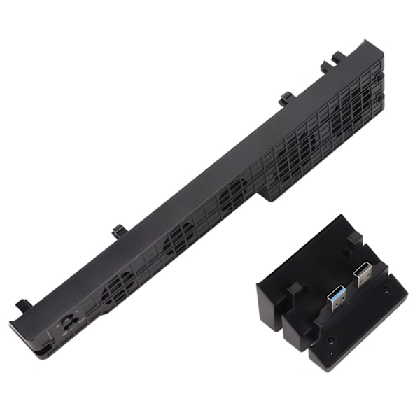 Spelkylare med 5 Fläktar, Automatisk Extern Spelkonsol USB-Kylare med HUB för PS4 Pro