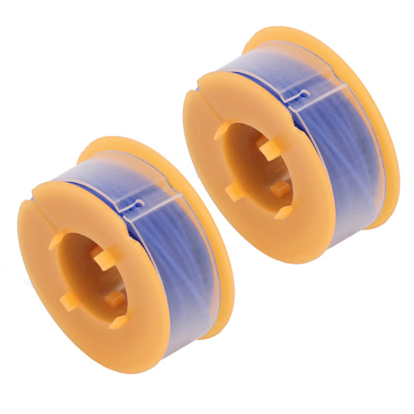 2 stk. Grasklipperspoletråd Nylon Trimmer Tilbehør Utskifting Passer for BOSCH ART 30 ART 30FA Blå
