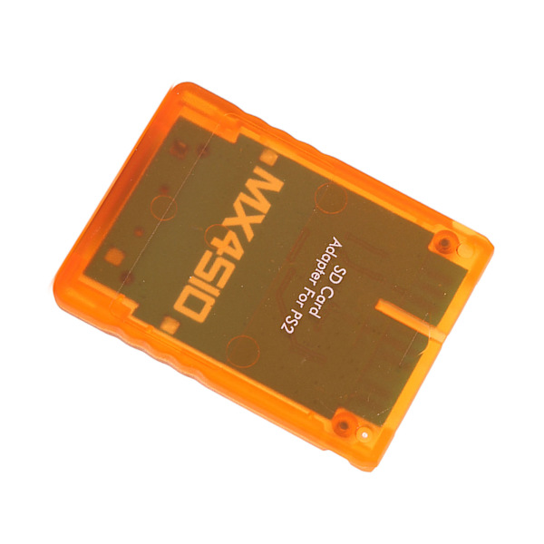 Lagringskort Adapter Transparent Plug and Play Profesjonell Spillkonsoll Minne Kortleser for PS2 Orange