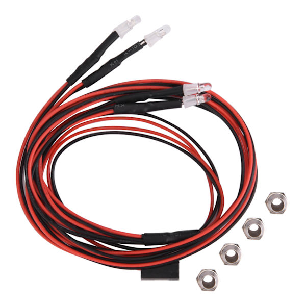 4 kpl Etuvalot RC-lisävaruste LED-valot malliajoneuvoille