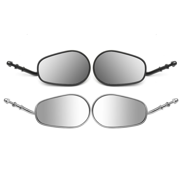 Motorsykkelspeil kompatible med Harley Mirrors Premium Full Metal Mirrors 883 Harley Mirrors (galvaniserte)