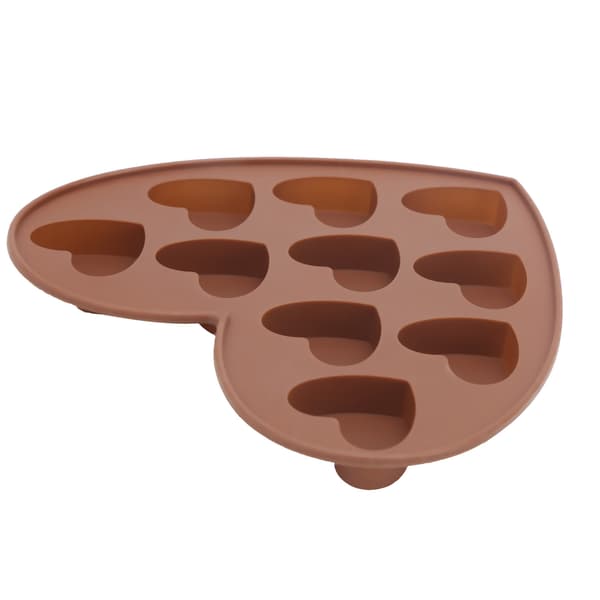 Hjerteformet silikone chokoladeforme NonStick bageform DIY kage slik bageudstyr