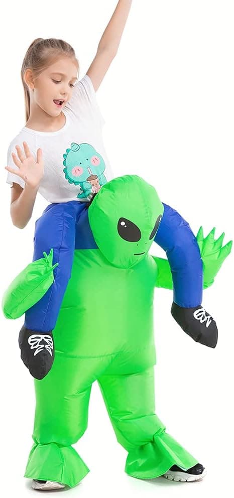 [02]Cool oppustelig Alien-dragt til børn