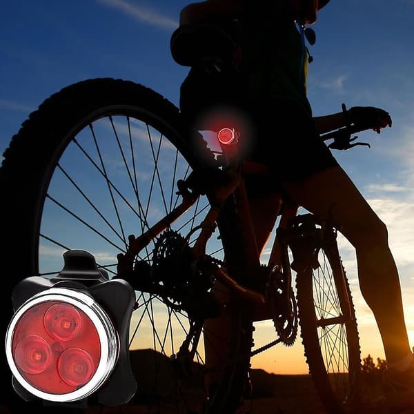 LED Skateboardlys LED Longboardlys Foran og Bak USB-lading USB-kabler og Stropp Inkludert Red