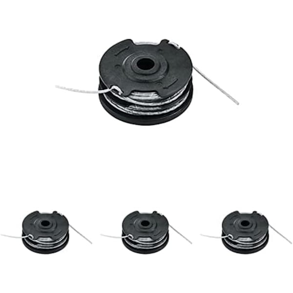 Pakke med 4-Kompatibel med Bosch F016800351 Refill og integrert linespole 6 m lang Ø 1,6 mm linetykkelse for trimmere