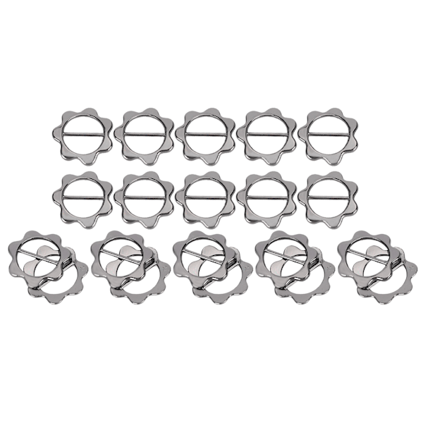 20 stk Blomstformede Ti-legering Bar Spenner for DIY Klær Tilbehør - Kryssdesign Dekorasjoner
