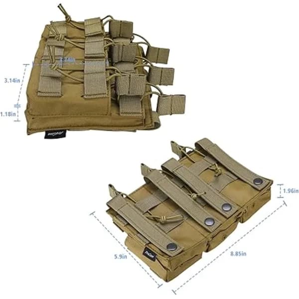 Open magasinpanel til airsoftvåben, rummer 6 magasiner