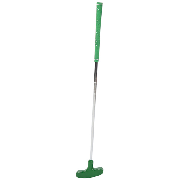 Sammenfoldelig minigolfputter i rustfrit stål med gummihoved til børn