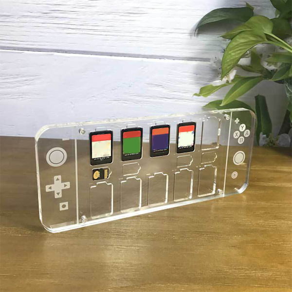 Spelkortfodral Transparent 14 i 1 Multifunktionellt Akrylspelkortfodral för Switch Spelkort