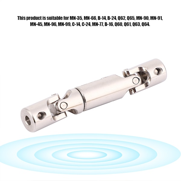 2 kpl Metallia 57-70mm Universaali Vetoakseli Automalli RC-Auton Tarvikkeet MN-35 MN-66 B-14 B-24