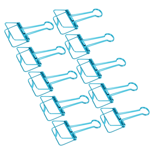 Siniset 51 mm:n 30 kpl:n metalliset niittiklipsit toimistoasiakirjojen järjestämiseen