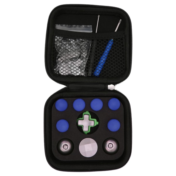 Handtag metall nyckelpaddle Set Professionell aluminiumlegering ersättningskontroller Key Paddle Kit för PS4 Blue