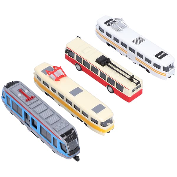 Højhastigheds jernbanebus Pull Back Køretøjsmodel Legetøjssamling til børn Gruppe B