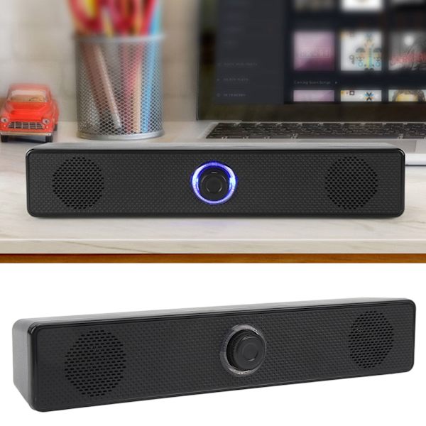 Datorhögtalare Lång Bar Mobiltelefonhögtalare USB-Knapp Trådbunden Liten Högtalare för Hemmakontor Bluetooth-modell