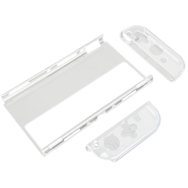DOBE Läpinäkyvä Kristallikuori 3 in 1 Selkeä Suojaava Kuori Switch OLED -laitteelle ja vasemmalle ja oikealle ohjaimelle