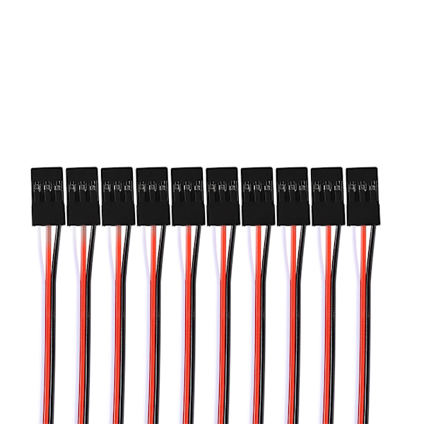 10 kpl 150 mm servon jatkokaapeleita Futaba JR -uros- naarasliittimillä
