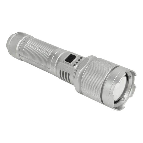 Ladattava LED-taskulamppu High Luminous Flux 8000LM Teleskooppinen zoom kädessä pidettävä Tehokas USB Superkirkas salamavalo ulkoilmaan hätäleirille